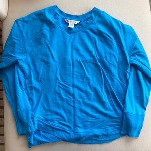 Athleta long sleeve blue top, size Large